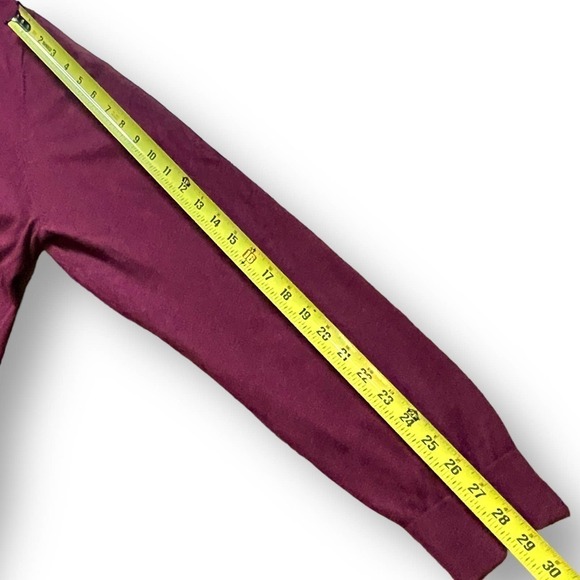 Johnston and Murphy Sweater Burgandy Silk Blend V Neck Size XXL - Picture 5 of 9